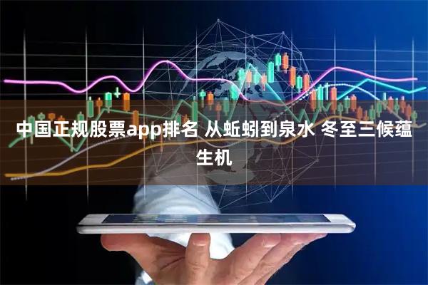 中国正规股票app排名 从蚯蚓到泉水 冬至三候蕴生机